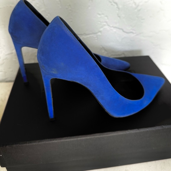Yves Saint Laurent Blue Majorelle Paris Pump Size 7 - Picture 5 of 14